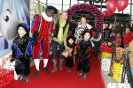 Rotterdam 25 november 2007
Mariska Bauer met zoons Frans Christian  Jan en schoonmoeder bij het feest van sinterklaas in ahoy.