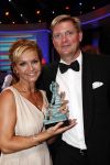Hilversum 2 juni 2008
Uitreiking musical awards in studio 22. Mariska v Kolk met man
Peter Smulders bv