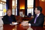 Amsterdam 5 juni 2008 
Journalist Karel Hille interviewt Mark Rutte in zijn kantoor bij de VVD