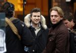 Amsterdam 17 januari 2008
Martijn Krabbe en Winston Gerschtanowitz  tijdens opnames op de cornelis schuytstraat.