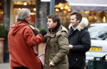 Amsterdam 17 januari 2008
Martijn Krabbe en Winston Gerschtanowitz  tijdens opnames op de cornelis schuytsstraat. Martijn zijn vader   Jeroen komt langs