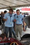 Le Mans, 12 Juli 2008
Le Mans Classic 2008
TV verslaggever/Programmamaker Martin Utberg van Topspeed TV in gesprek met Gijs v Lennep