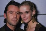 Amsterdam, 1992 Daphne Bunskoek met haar eerste inmiddels ex-man Maurice v Zijst