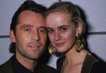 Amsterdam, 1992 Daphne Bunskoek met haar eerste inmiddels ex-man Maurice v Zijst