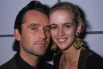 Amsterdam, 1992 Daphne Bunskoek met haar eerste inmiddels ex-man Maurice v Zijst