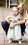 Wassenaar 11 juli 2008
Foto uurtje met prinses Maxima Prins Willem Alexander  en hun dochters Amalia Alexia en Ariane . Ze komen aanrijden in bakfiets.
Peter Smulders bv