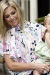 Wassenaar 11 juli 2008
Foto uurtje met prinses Maxima Prins Willem Alexander  en hun dochters Amalia Alexia en Ariane . Ze komen aanrijden in bakfiets.
Peter Smulders bv