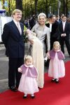 Den Haag 20 oktober 2007
Doop prinses Ariane. Prins Willem Alexander Maxima Ariana Alexia en Amalia.