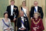 Den Haag 21 april 2009
Staatsbezoek van Koning Carl Gustav en koningin Silvia aan Nederland. Prinses Maxima Koningin Beatrix Prins Willem Alexander Pieter v Vollenhoven en prinses Margriet.
Peter Smulders bv