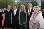 Utrecht 28 april 2009
Pieter v Vollenhoven viert zijn 70e verjaardag in het Beatrix theater in Utrecht. Maxima Prins Willem Alex Koningin Beatrix Prinses Mabel en Prins Friso
Peter Smulders bv