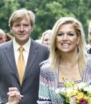 Wassenaar 31 mei 2008
Prinses Maxima en Prins Willem Alexander openen de beeldentuin bij het stadhuis van Wassenaar.