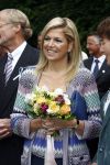 Wassenaar 31 mei 2008
Prinses Maxima en Prins Willem Alexander openen de beeldentuin bij het stadhuis van Wassenaar.
