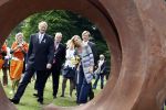Wassenaar 31 mei 2008
Prinses Maxima en Prins Willem Alexander openen de beeldentuin bij het stadhuis van Wassenaar.