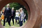 Wassenaar 31 mei 2008
Prinses Maxima en Prins Willem Alexander openen de beeldentuin bij het stadhuis van Wassenaar.