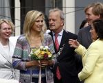 Wassenaar 31 mei 2008
Prinses Maxima en Prins Willem Alexander openen de beeldentuin bij het stadhuis van Wassenaar.