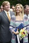 Wassenaar 31 mei 2008
Prinses Maxima en Prins Willem Alexander openen de beeldentuin bij het stadhuis van Wassenaar.