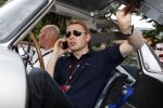 Brescia 15 mei 2008
Start van de Mille Miglia in Brescia. State of art rijdt met 2 porsches mee. 
Mika Hakkinen in een Merceders 300 SL