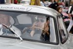 Brescia 15 mei 2008
Start van de Mille Miglia in Brescia. State of art rijdt met 2 porsches mee. 
Mika Hakkinen in een Merceders 300 SL
