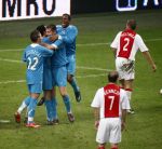Amsterdam, 30 Januari 2008 Kompetitiewedstrijd AJAX-PSV, eindstand 0-2
Seizoen 2007/2008
Otman Bakkal heeft AJAX de genadeslag toegediend door 0-2 te scoren