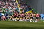 Arnhem, 20 April 2008 Kompetitiewedstrijd Vitesse-PSV, eindstand 0-1 Seizoen 2007/2008
PSV Landskampioen en wordt er dus feest gevierd
Voor aanvang het gebruikelijke handje schudden