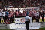 Arnhem, 20 April 2008 Kompetitiewedstrijd Vitesse-PSV, eindstand 0-1 Seizoen 2007/2008
PSV Landskampioen en wordt er dus feest gevierd