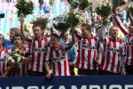Arnhem, 20 April 2008 Kompetitiewedstrijd Vitesse-PSV, eindstand 0-1 Seizoen 2007/2008
PSV Landskampioen en wordt er dus feest gevierd