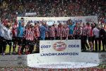 Arnhem, 20 April 2008 Kompetitiewedstrijd Vitesse-PSV, eindstand 0-1 Seizoen 2007/2008
PSV Landskampioen en wordt er dus feest gevierd