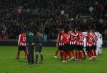 Eindhoven, 12 Maart 2008
UEFA 1/8 finale PSV-Tottenham Hotspur FC, eindstand 0-1
PSV wint na verlenging en straschoppen met 6-5 en gaat door naar de 1/4 Finale
Spanning bij de PSV-ers met Eric Salcido
