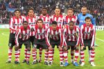Eindhoven, 23 Oktober 2007
Champions League wedstrijd PSV-Fenerbahce, eindstand 0-0
Seizoen 2007/2008Kenneth Perez, Otman Bakkal, Eric Addo, Timmy Simons, Jan Kromkamp en gomes.
Gehurkt v.l.n.r.: Edison Mendez, Dirk Marcellis,Carlos Salcido, Jefferson Farfan en Dank Lazovic