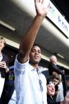 Amsterdam 10 mei 2009
Justin Kluivert wordt gehuldigd voor hun kampioenschap in de rust van de wedstrijd ajax-fc twente in de arena. Papa Patrick is natuurlijk apetrots op de tribune. Justin speelt in de ajax jeugd
Peter Smulders bv