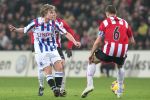 Eindhoven, 27 Februari 2009 Kompetitiewedstrijd PSV-SC Heerenveen.
Eindstand 2-3
Patrik Ingelsten in duel met Timmy Simons
Foto Peter Smulders BV