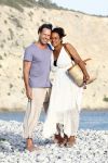 Ibiza 5 juli 2008
Patty Brard met haar verloofde Antoine op het strand vanTropicana op ibiza.