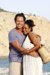 Ibiza 5 juli 2008
Patty Brard met haar verloofde Antoine op het strand vanTropicana op ibiza.
