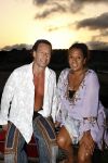 Ibiza 5 juli 2008
Patty Brard met haar verloofde Antoine op het strand vanTropicana op ibiza.