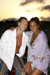 Ibiza 5 juli 2008
Patty Brard met haar verloofde Antoine op het strand vanTropicana op ibiza.