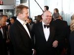 Rotterdam 20 april 2008
Premiere les Miserables  in het nieuwe Luxor theater. Paul de Leeuw en Stefan Nugter  
Peter Smulders bv