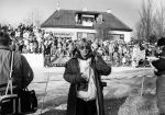 21 Februari 1985 Peter Smulders als fotograag bij de Elfstedentocht