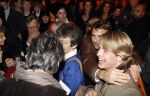 Amsterdam 17 december 2007
Pieter Storms met Nina Brink  en kinderen bij tros kerstcircus.