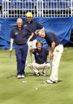 Zandvoort 16 augustus 2008
Pieter v Vollenhoven bij golfwedstrijd van KLM open op de golfbaan in zandvoort. Pieter v Vollenhoven met Frank Houben