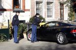 Amsterdam 16 februari 2008
Bram Moszkowicz in zijn Aston Martin db9 venquish S op de cornelis schuytstraat. Bram heeft zijn rijbewijs terug gekregen omdat hij in hoger beroep is gegaan.
De politie geeft hem een bekeuring voor verkeerd parkeren.
Peter Smulders bv