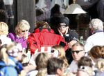 Lech 26 februari 2008
Prinses Caroline v Monaco en Prins Ernst v Hannover op skivakantie in lech.  Ze steken allebei een sigaret op.
Peter Smulders bv