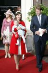 Den Haag 20 oktober 2007
Doop prinses Ariane . Prinses Anita met dochter Emma en Prins Floris
