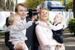 Den Haag 20 oktober 2007
Mabel Wisse Smit Prins Friso en hun dochters Luana en Zaria bij de doop van prinses Ariane.