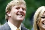 Wassenaar 31 mei 2008
Prinses Maxima en Prins Willem Alexander openen de beeldentuin bij het stadhuis van Wassenaar.