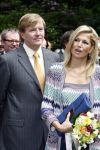 Wassenaar 31 mei 2008
Prinses Maxima en Prins Willem Alexander openen de beeldentuin bij het stadhuis van Wassenaar.