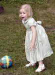 Wassenaar 11 juli 2008
Foto uurtje met prinses Maxima Prins Willem Alexander  en hun dochters Prinses Amalia Prinses Alexia en Prinses Ariane . 
Ze komen aanrijden in bakfiets.