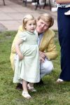 Wassenaar 11 juli 2008
Foto uurtje met prinses Maxima Prins Willem Alexander  en hun dochters Prinses Amalia Prinses Alexia en Prinses Ariane . 
Ze komen aanrijden in bakfiets.