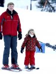 Lech 10 februari 2008
Fotosessie Koninklijke familie. 
Prinses Amalia met Prins Willem Alexander