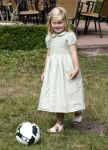 Wassenaar 11 juli 2008
Foto uurtje met prinses Maxima Prins Willem Alexander  en hun dochters Prinses Amalia Prinses Alexia en Prinses Ariane . 
Ze komen aanrijden in bakfiets.