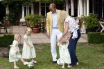 Wassenaar 11 juli 2008
Foto uurtje met prinses Maxima Prins Willem Alexander  en hun dochters Prinses Amalia Prinses Alexia en Prinses Ariane . 
Ze komen aanrijden in bakfiets.